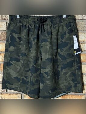 Zella men's camo swim shorts M NWT